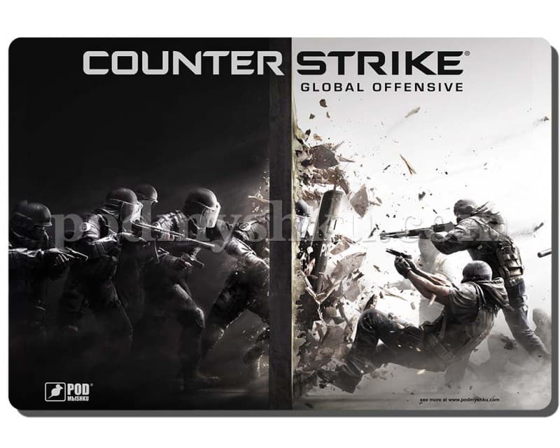 Counter strike L. Розмір 43 см х 33 см. Геймерський килимок.