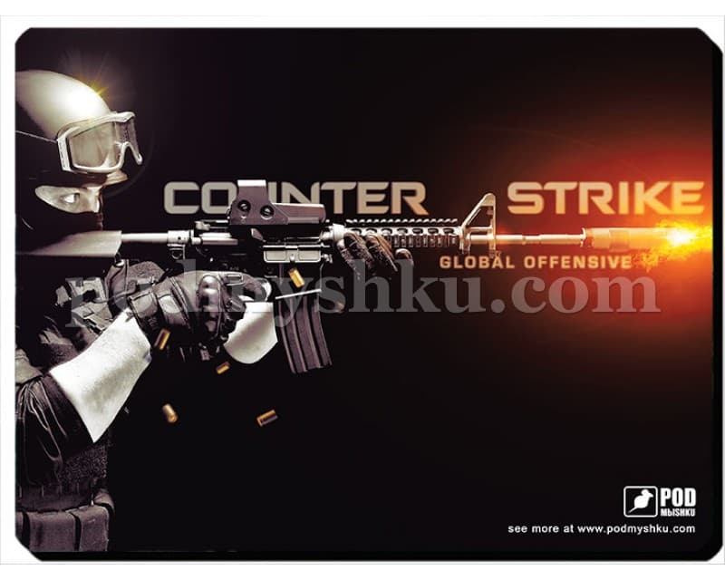 Counter strike S. Розмір 26 х 19,5 см. Геймерський килимок для миші.