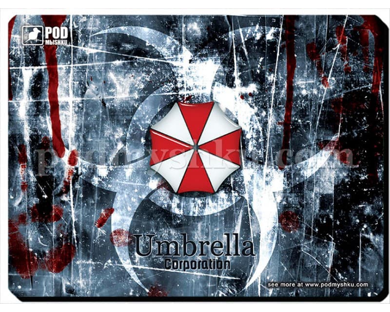 Resident Evil S. Розмір 26 х 19,5 см. Геймерський килимок для миші.